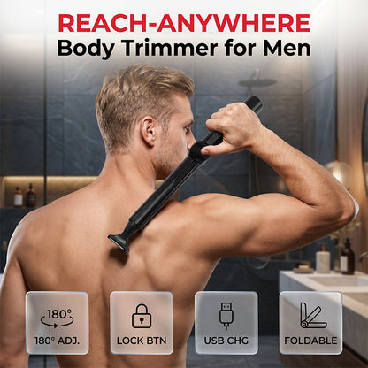 Reach-Anywhere Body Trimmer – Extendable handle